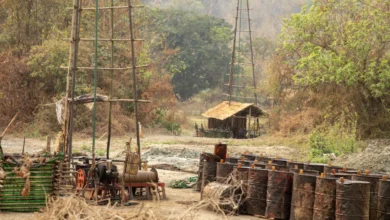 Oil fields in Myaing Township in March (Photo: Moe Oo)